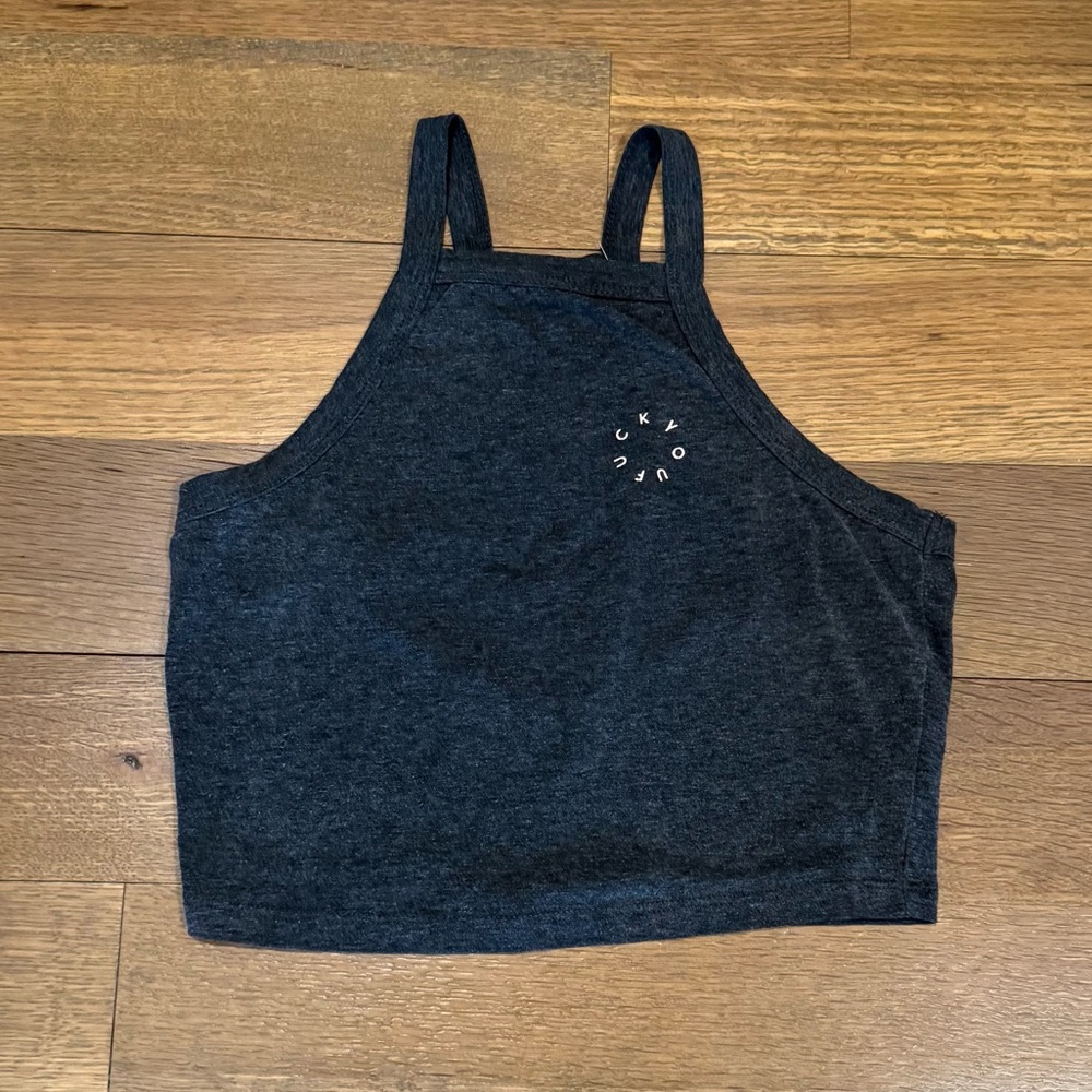 La Hearts Charcoal Tank Top
